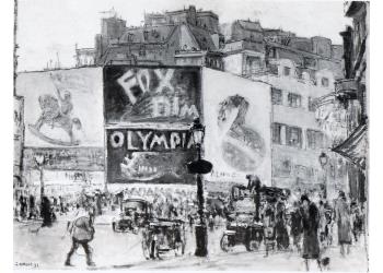 una piazza affollata a Parigi una piazza affollata a Parigi